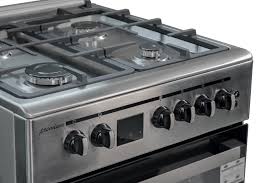 CUISINIÈRE 4 FEUX PREMIUM+ POWER WOK  INOX  DIGITAL