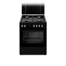 Cuisinière 60*60 gaz -elec /ventilé / Catalyseur /Matte Noir.