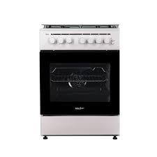 CUISINIÈRE 4 FEUX LUXE WOK  BLANCHE